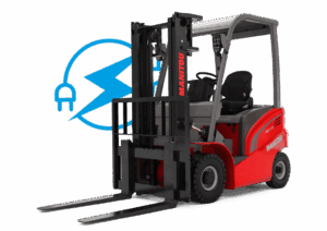 Manitou ME 418 – chariot élévateur électrique – vue studio n°3
